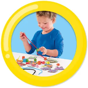 Creative activities animals to lace with beads SES Creative image-4