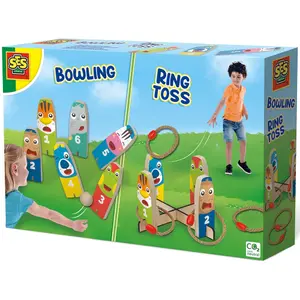 Outdoor games bowling and ring toss SES Creative image-0