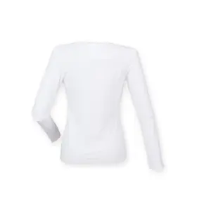 T-shirt stræk langærmet dame SF Clothing Feel Good image-1