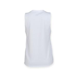 Koszulka bez rękawów z wyciętymi ramionami dla kobiet SF Clothing image-1