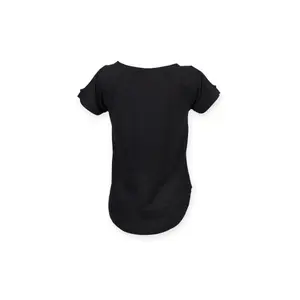 T-shirt med meget langt bagparti til kvinder SF Clothing image-3