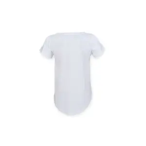 T-shirt med meget langt bagparti til kvinder SF Clothing image-1