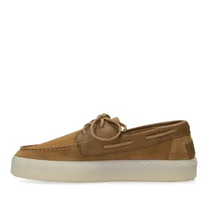 Scarpe da barca in suede donna Shabbies Amsterdam Zenne Mocca image-1