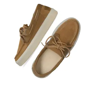 Scarpe da barca in suede donna Shabbies Amsterdam Zenne Mocca image-4