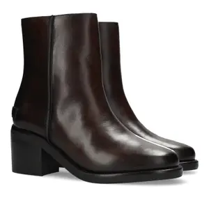 Botines de cuero midi mujer Shabbies Amsterdam Parker Nala image-1