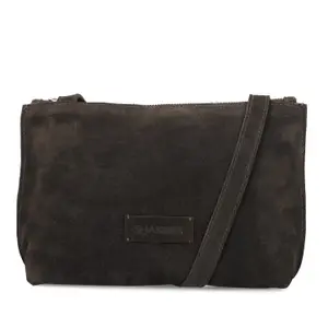 Women's Oiled Suede Shoulder Bag Shabbies Amsterdam Festival Big