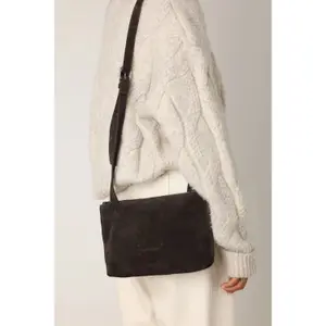 Women's Oiled Suede Shoulder Bag Shabbies Amsterdam Festival Big image-5