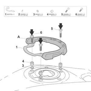 Motorcycle side case mount Shad Click System Yamaha image-2