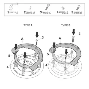 Uchwyt torby na zbiornik motocykla Shad CF Moto Click System image-2