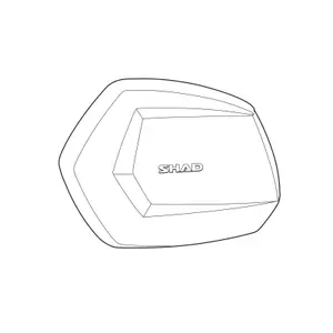 Left top case cover Shad sh35 aluminium