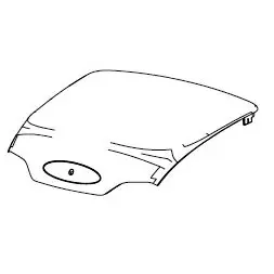 Farvet topdæksel Shad sh40 aluminium