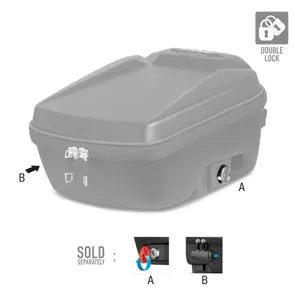 Motorcykel tanktaske med midterposition Shad Click System image-2