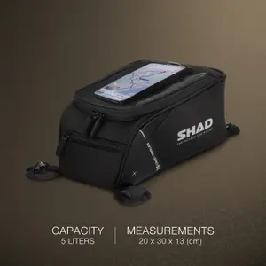 Bolsa de tanque de moto magnética Shad SL12M image-1