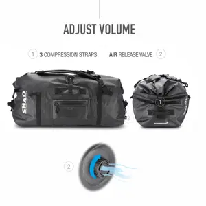 Bolsa impermeable para moto trasera Shad SW80 image-2