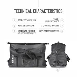 Bolsa impermeable para moto trasera Shad SW80 image-3