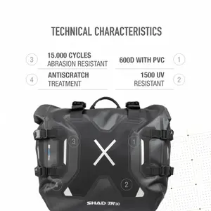 Waterproof zijtas voor motor Shad Terra Tr30 (x2) image-5