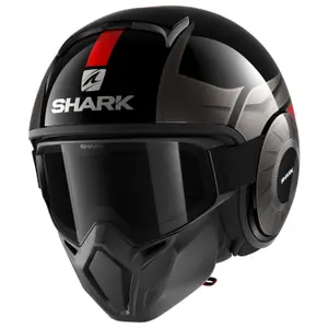 Jet motorcycle helmet Shark street drak tribute RM image-0