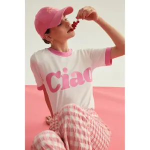 T-shirt för kvinnor She is Sunday Ciao image-2