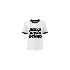 Women's T-shirt She is Sunday Pizza Pasta Gelato image-0