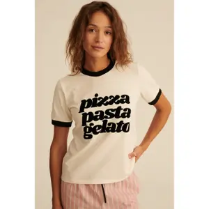 Women's T-shirt She is Sunday Pizza Pasta Gelato image-5