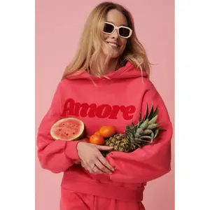 Women's hooded sweatshirt She is Sunday Amore image-1