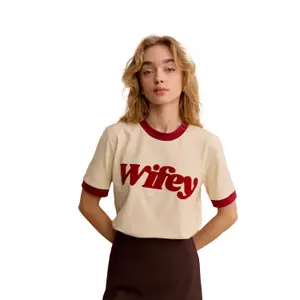 Women's T-shirt She is Sunday Wifey image-0