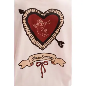 Women's long sleeve T-shirt She is Sunday Angelo image-3