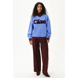 Sweatshirt woman She is Sunday Cortina image-1