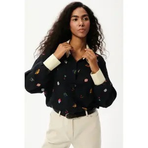Langarmshirt Damen She is Sunday Party image-2