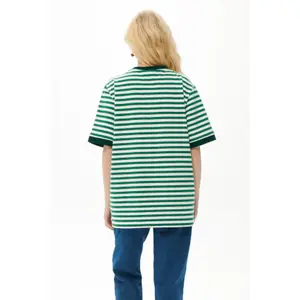 Striped T-shirt She is Sunday We Are Family image-3