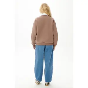 Sweatshirt woman She is Sunday Food Is Love image-2