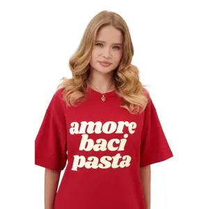 Damen T-Shirt She is Sunday Amore Baci Pasta image-0