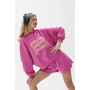 Women's hooded sweatshirt She is Sunday Pizza Pasta Gelato image-2
