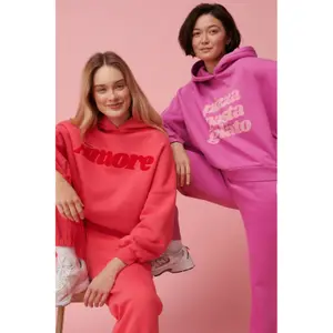 Women's hooded sweatshirt She is Sunday Pizza Pasta Gelato image-4