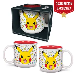 Caneca Sherwood Pokémon BreakfastPikachu Confetti