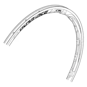 Achtervelg Shimano SM-WHRIM image-0