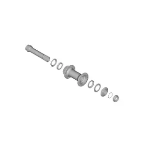 Πλήρης άξονας τροχού Shimano HB-M68 image-0