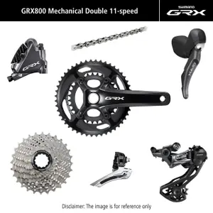 Grupo completo de bicicletas Shimano GRX 810 11 SPEED 175 mm, 11-32T image-0