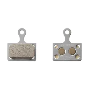 Pair of metal bicycle brake pads and spring Shimano K04Ti-MX image-0