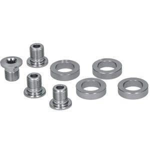 Tornillos de fijación de la bandeja interior (m8 x 9,6 / 1 unidad = 4 uds.) y separadores (1 unidad = 4 uds.) Shimano FC-4703 (x4) image-0