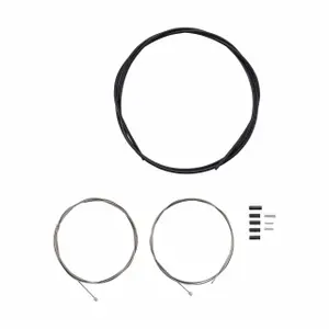 Schaltzug- und Hüllen-Set aus rostfreiem Stahl, Endstücke 4er Set, wasserdichtes Endstück SIS-SP40, wasserdichtes Endstück für den Hinterrad-Schaltzug, Kabel-Endstücke 2er Set Shimano SIS-OT-SP41