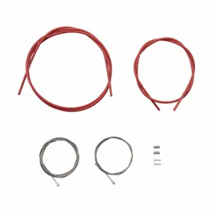 Brake cable sets with stainless steel cable end covers and sheath ends Shimano SIL-TEC