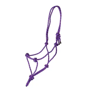 Horse halter with rope control Shires