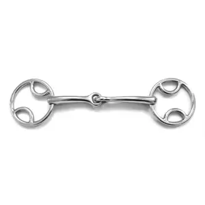 Einfach gebiss mit beweglichem Maul für Pferde Shires Equestrian image-0