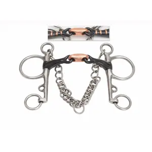 Double jointed Pelham for horse Shires image-0