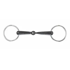 Mors d'olive a semplice brisure a bocca vuota e morbida per cavallo Shires image-0