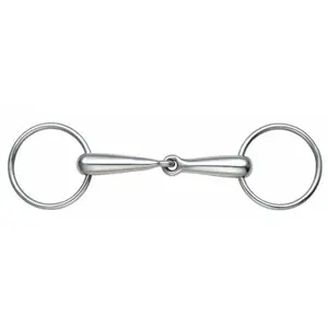 Morso semplice per cavallo a bocca cava Shires image-0