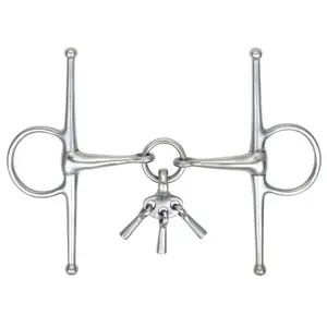 Needle mouthpiece for horse with keys Shires image-0