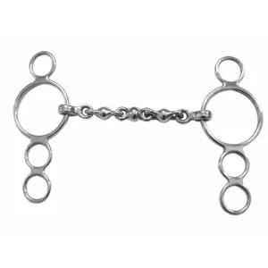 Mundstück mit 3 Ringen für Pferd Shires Waterford image-0