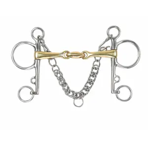Mors pelham pour cheval avec losange Shires Equestrian